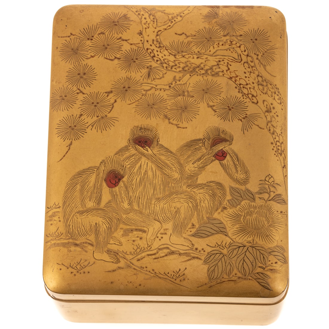 Japanese Gilt Lacquer Card Box (1 of 4)