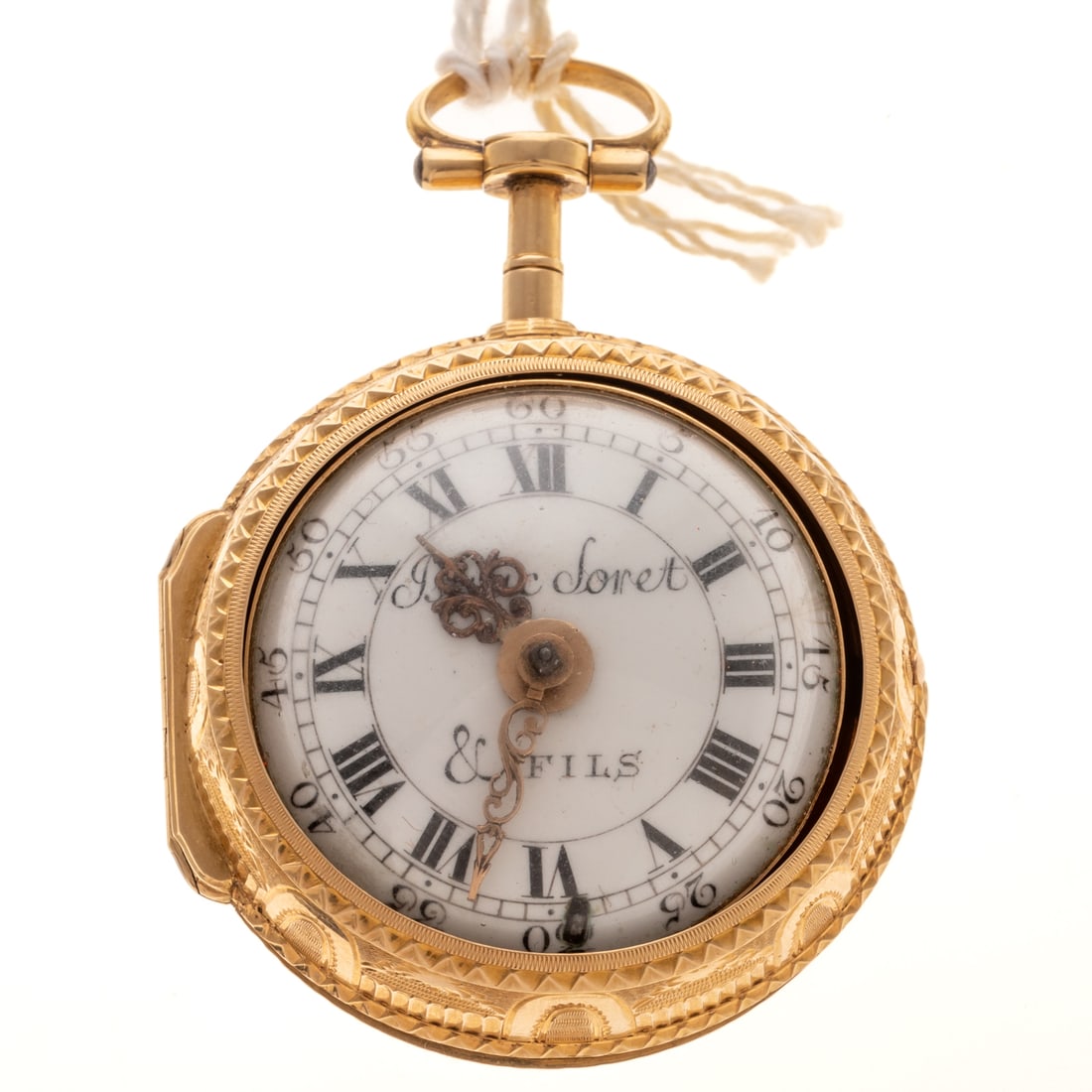 An Isaac Soret & Fils Pair Cased Pocket Watch in 18K (1 of 8)