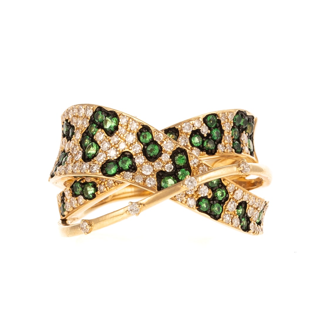An Effy Tsavorite & Diamond Ring in 14K (1 of 4)