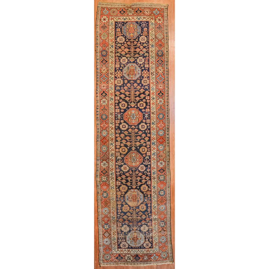 Antique Kurdish Runner, 3.7 x 12.9 (1 of 5)