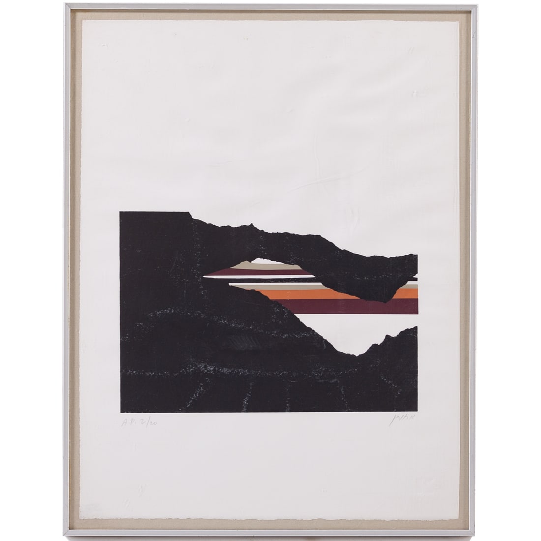 Hava Mehutan. Landscape of the Negev, serigraph (1 of 5)