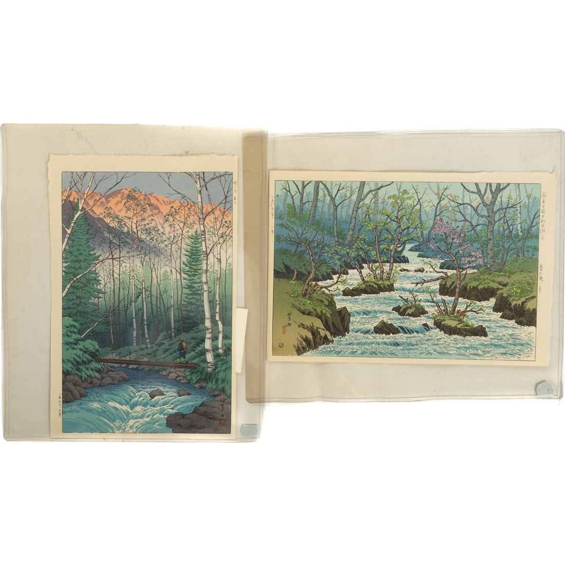 Ito Takashi. Two Color Woodblock Prints (1 of 4)