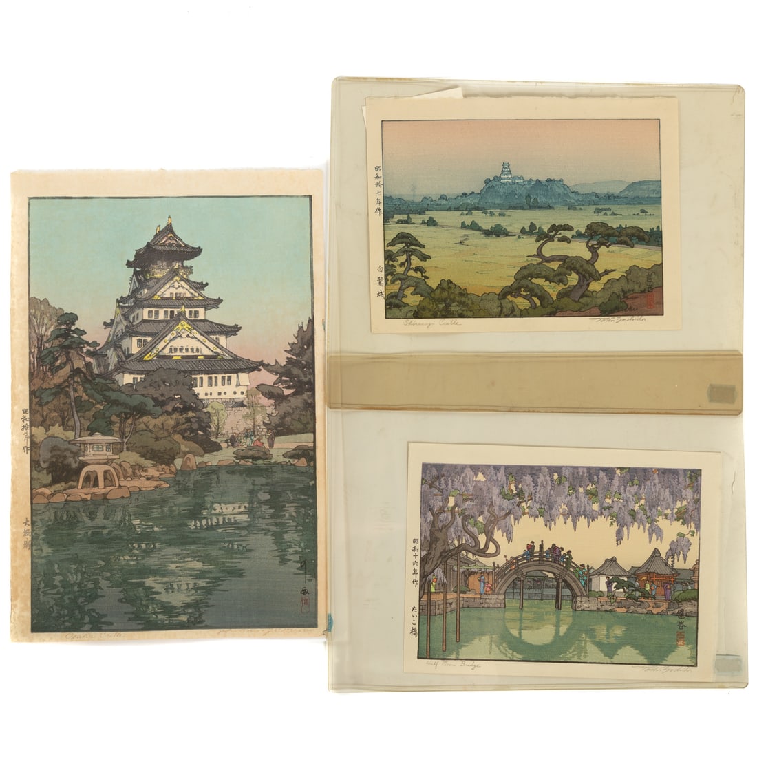 Toshi Yoshida. Three Color Woodblock Prints (1 of 5)