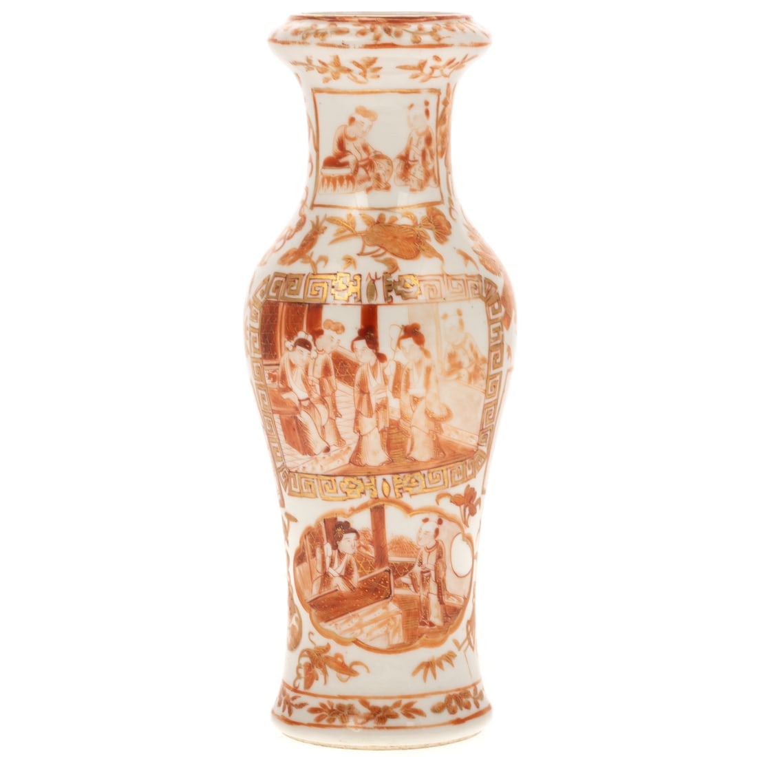Chinese Export Sepia Vase (1 of 3)