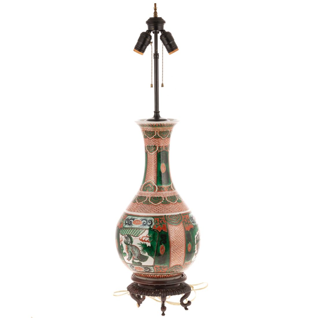 Chinese Export Vase Lamp (1 of 3)