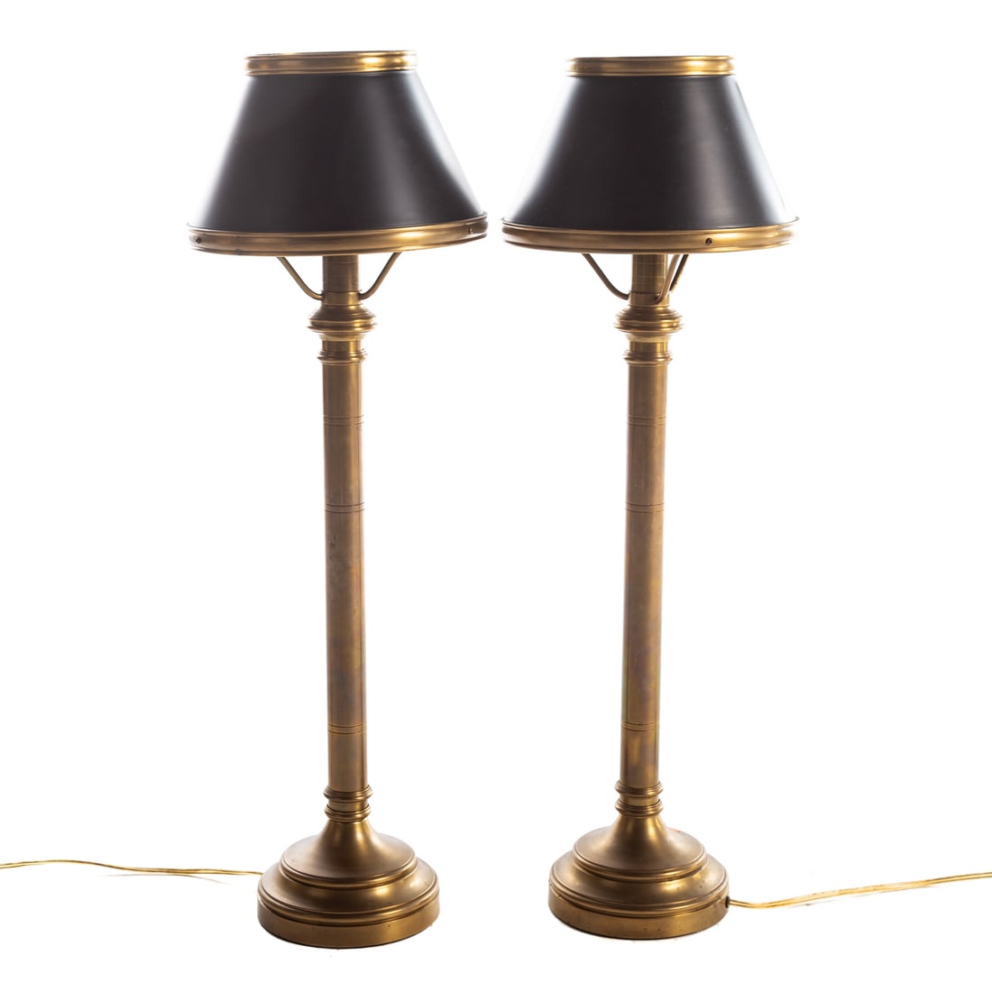 A Pair of Brass Buffet Lamps (1 of 4)