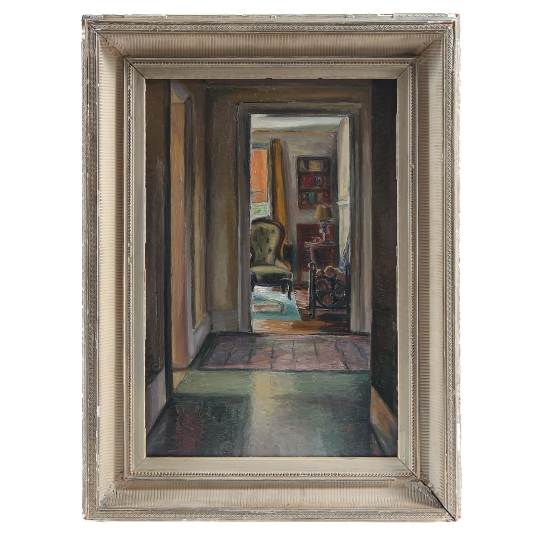 Eleanor De Ghize. "Down the Hall," oil (1 of 4)