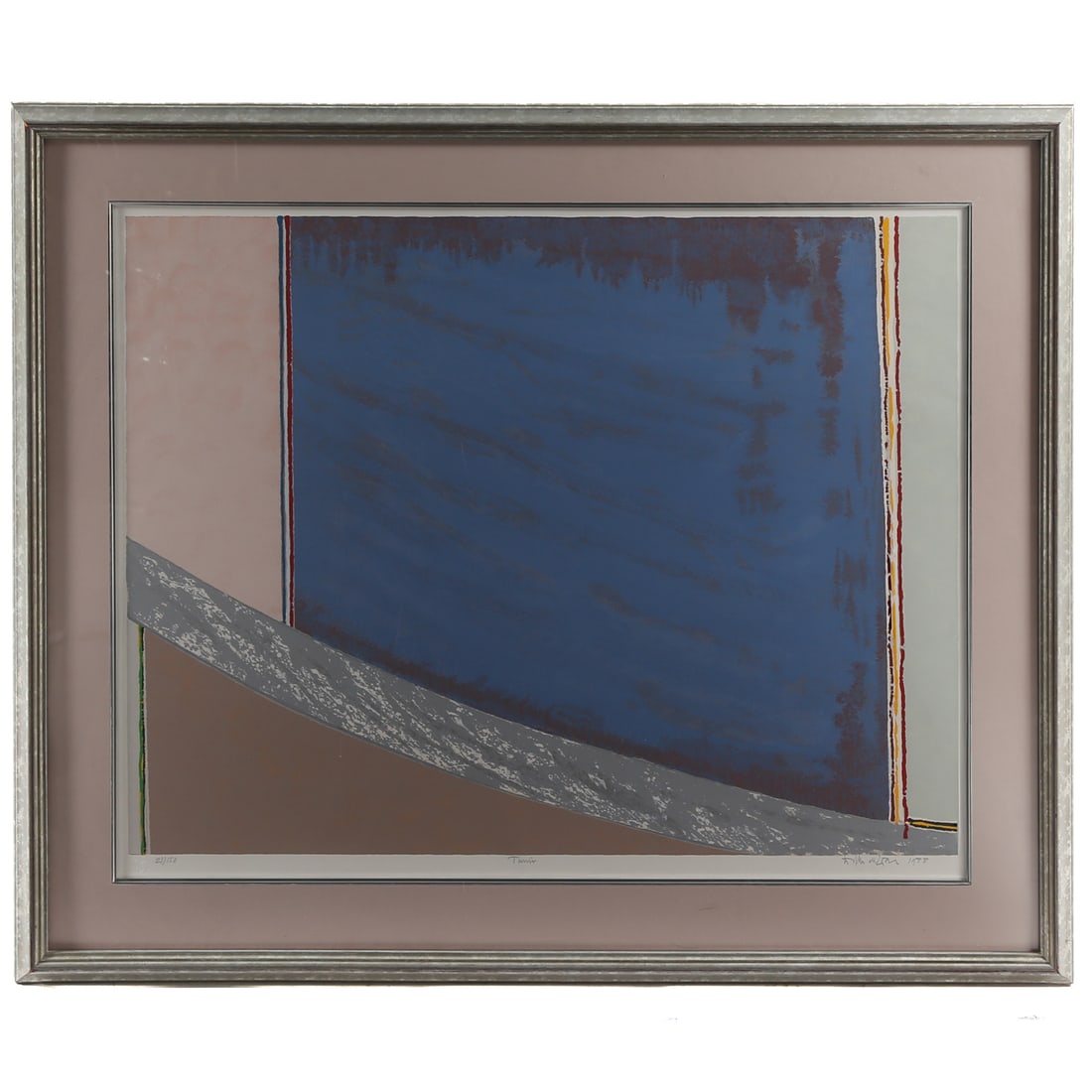 Willem De Looper. "Tunis," serigraph: (Dutch/American, 1932-2009) Serigraph on paper, 1988, ed. 21/150, signed and dated "Willem De Looper" lr, image size: 28 x 36 in., framed size: 30 x 38 in. Acquired via gift of Frank De Looper c. 2012