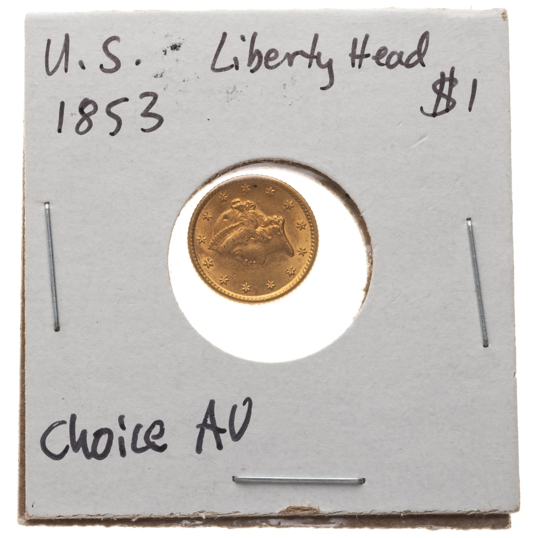 1853 Ty 1 Gold Dollar Choice AU (1 of 3)