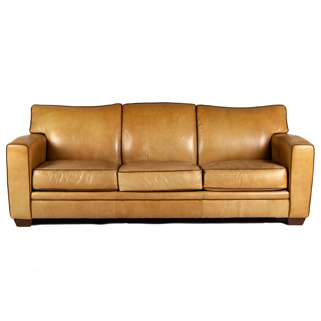 Henredon Leather Upholstered Sofa (1 of 3)