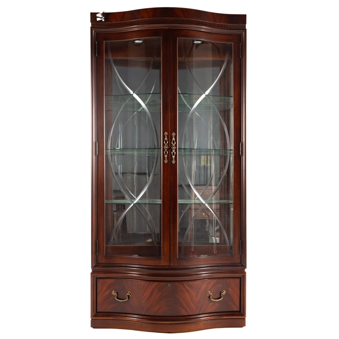 Thomasville Cherry Two Door Curio Cabinet (1 of 6)