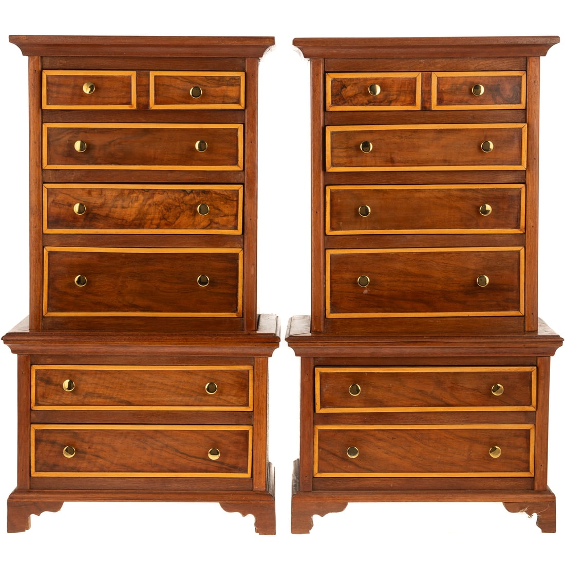 A Pair of Miniature Federal Style Tall Chests (1 of 4)