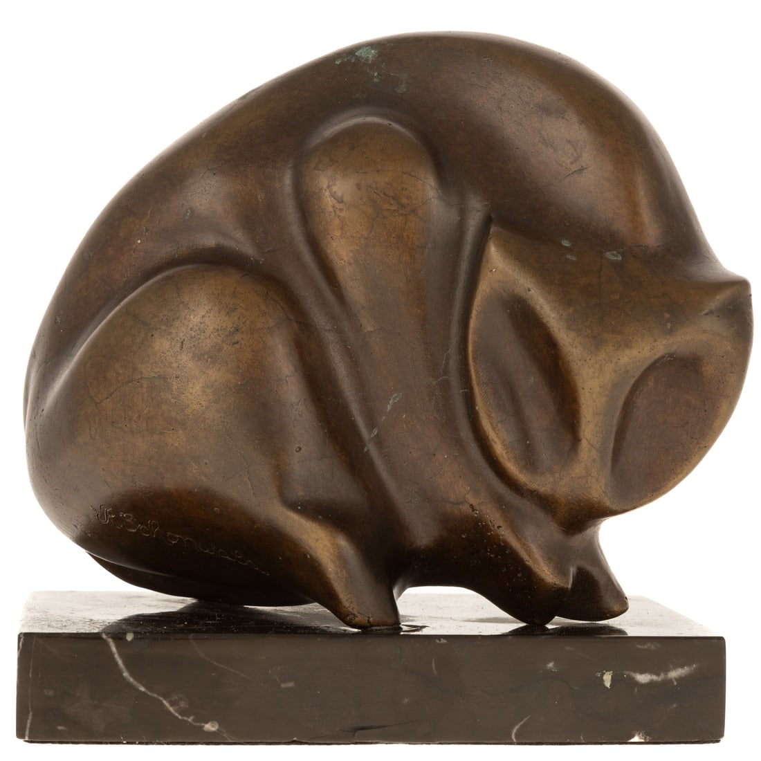 Rhona Schonwald. "Pharaoh's Feline," bronze (1 of 6)