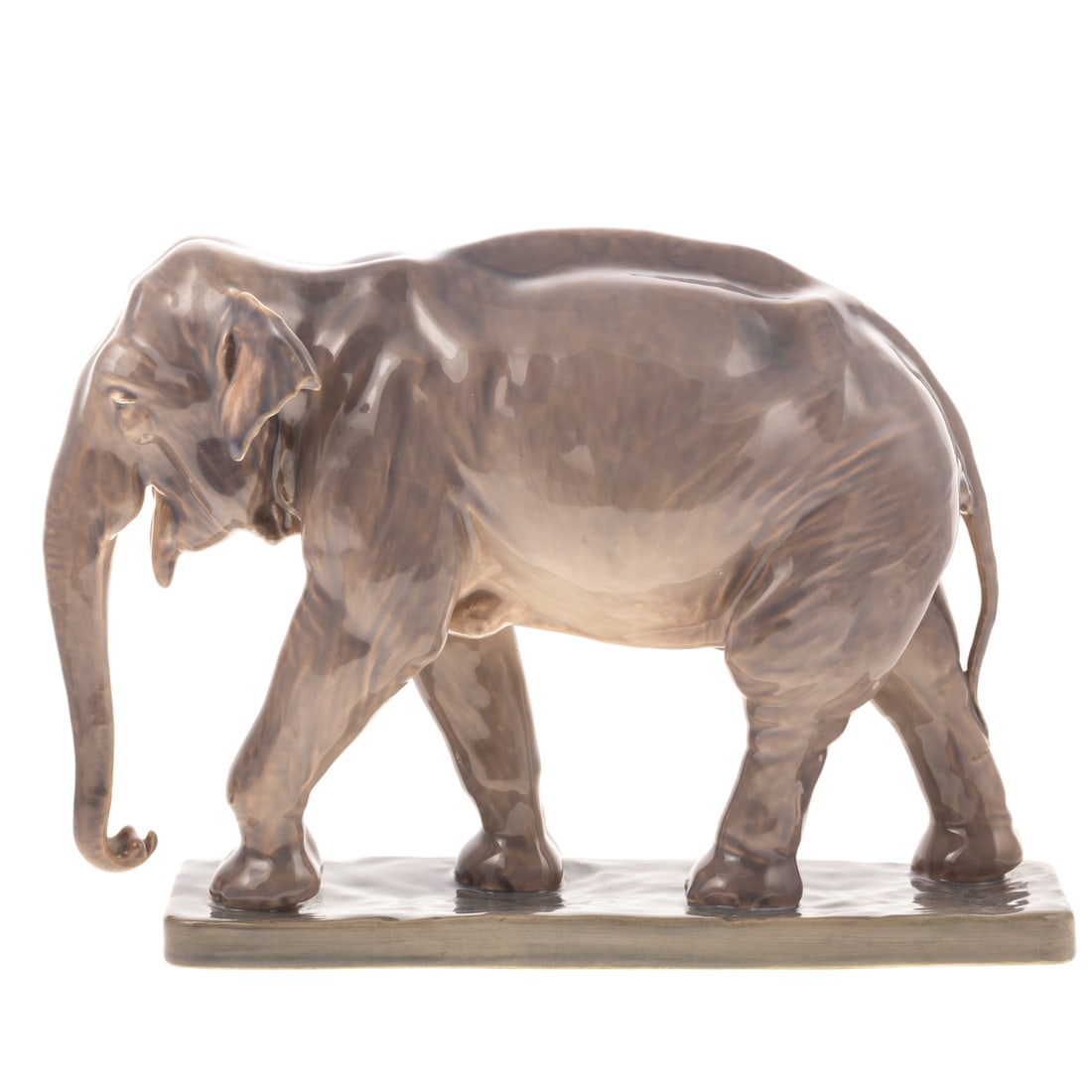 Dahl-Jensen Porcelain Elephant Walking (Large) (1 of 5)