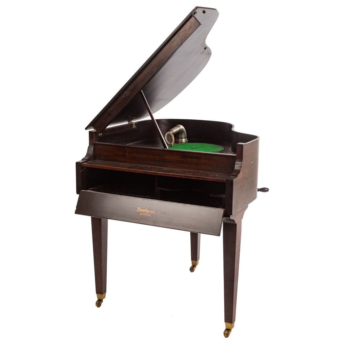 Phonograph in Oak Piano Case, Phono - Grand (1 of 4)