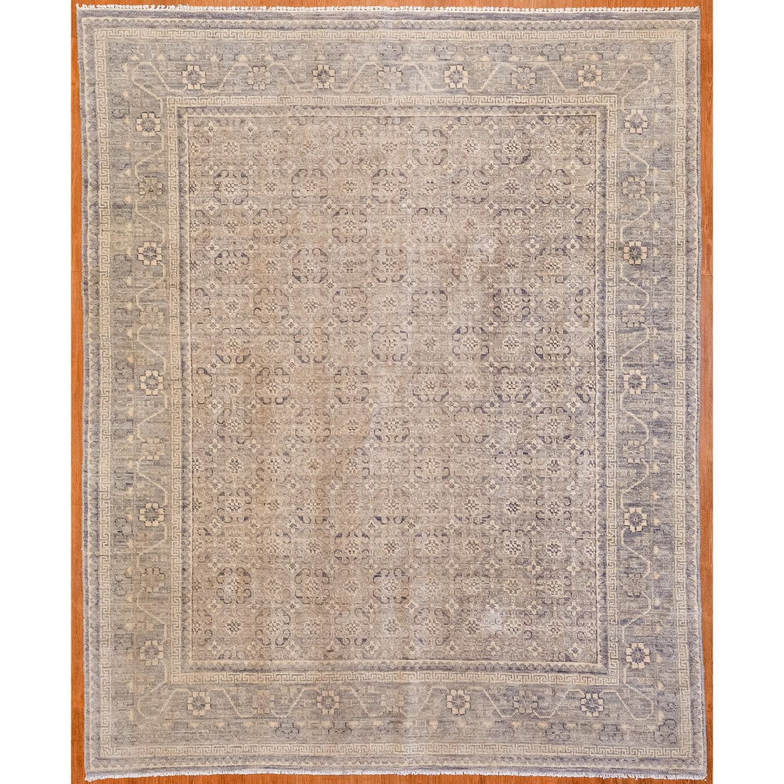 Tibetan Rug, 7.11 x 9.8: Modern, hand-knotted, wool pile