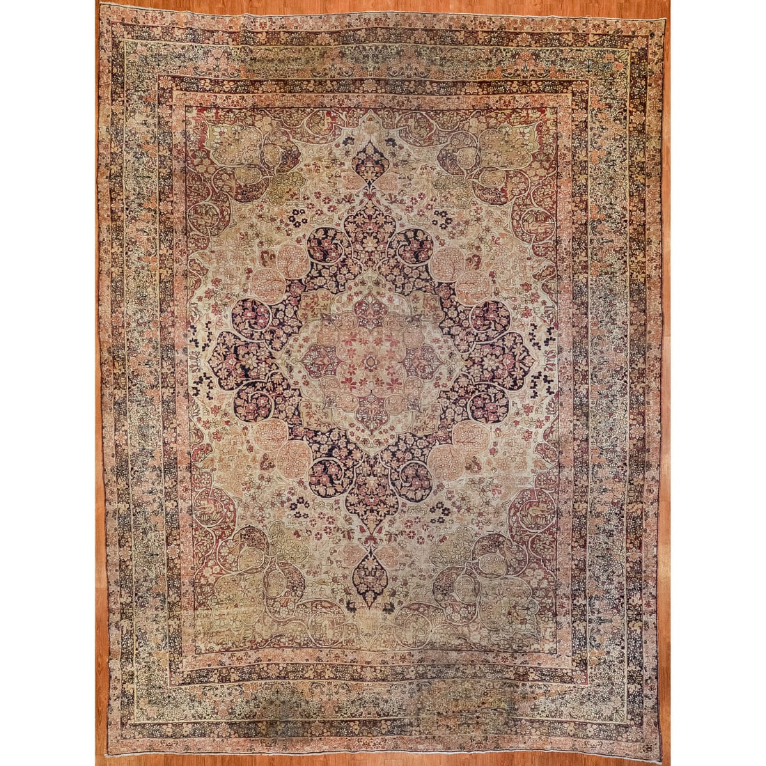 Antique Lavar Kerman Carpet, Persia, 10.2 x 13.4 (1 of 7)