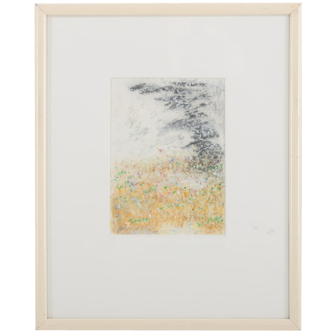 Paramjit Singh. Untitled, pastel: (India, b. 1935) Pastel on paper, 2002, signed "Paramjit Singh 02" ll, sight size: 8 x 5 1/2 in., framed size: 16 x 13 in. Procenance: From a private collection, Rockville, MD