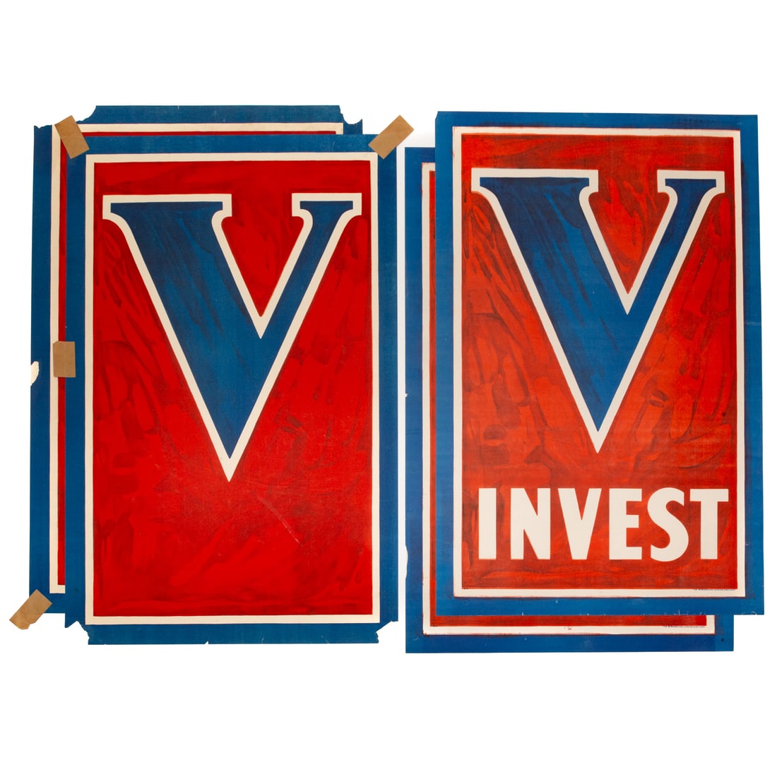 19th/20th Century. "V-Invest," lithograph (1 of 4)