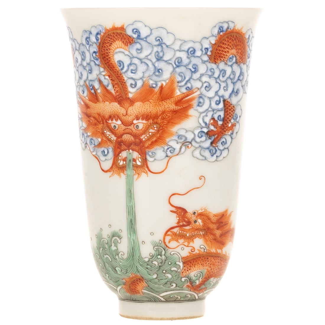 A Chinese Enamel Porcelain Tall Cup (1 of 4)