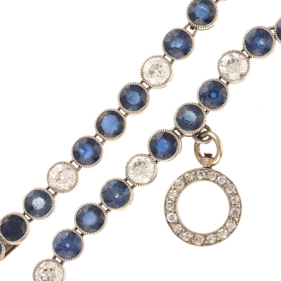 An Art Deco Sapphire & Diamond Bracelet in Platinum (1 of 5)