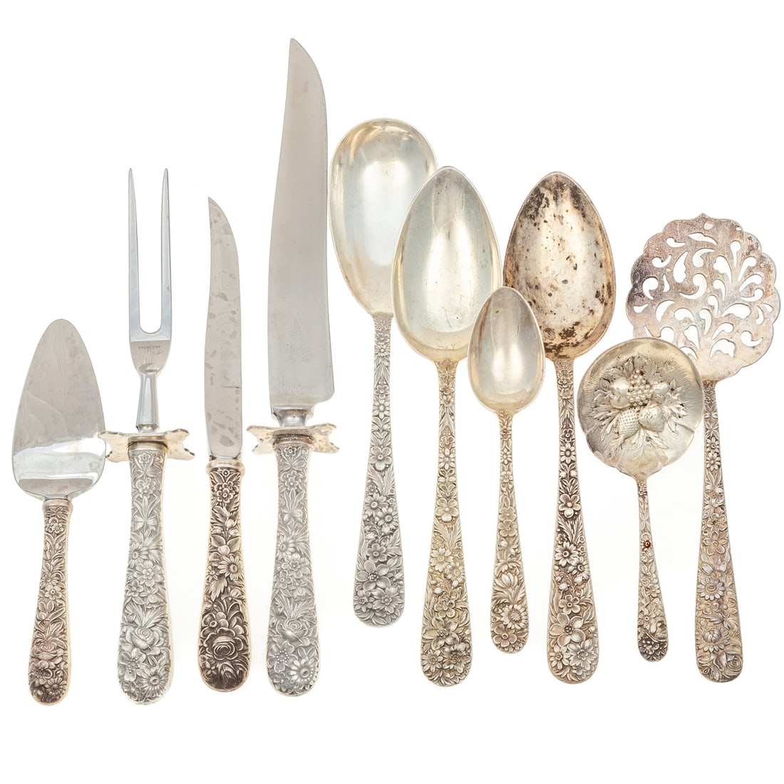 Group of S Kirk & Son Sterling "Repousse" Flatware (1 of 4)