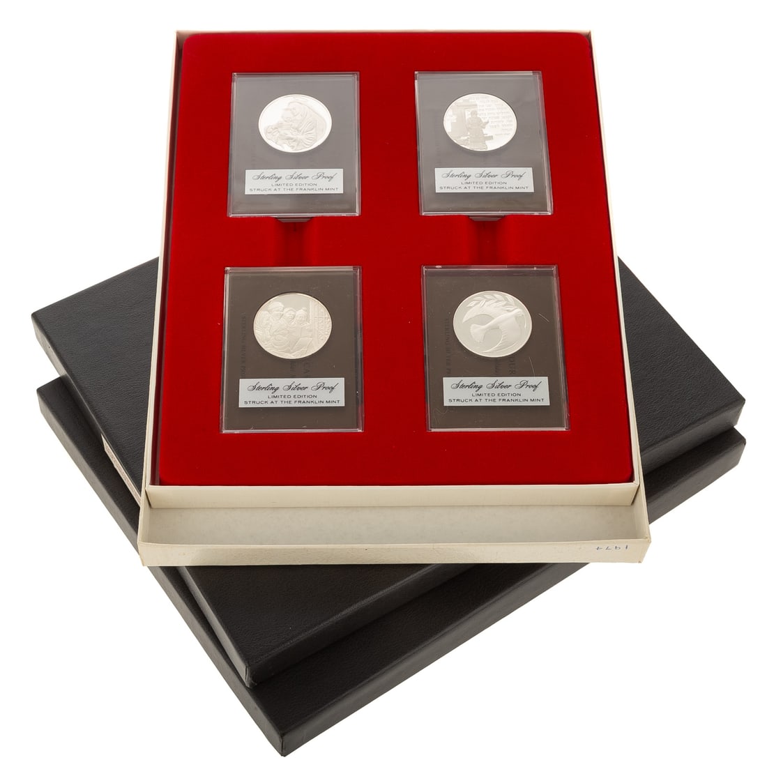 12 Franklin Mint Sterling Holiday Medals (1 of 10)