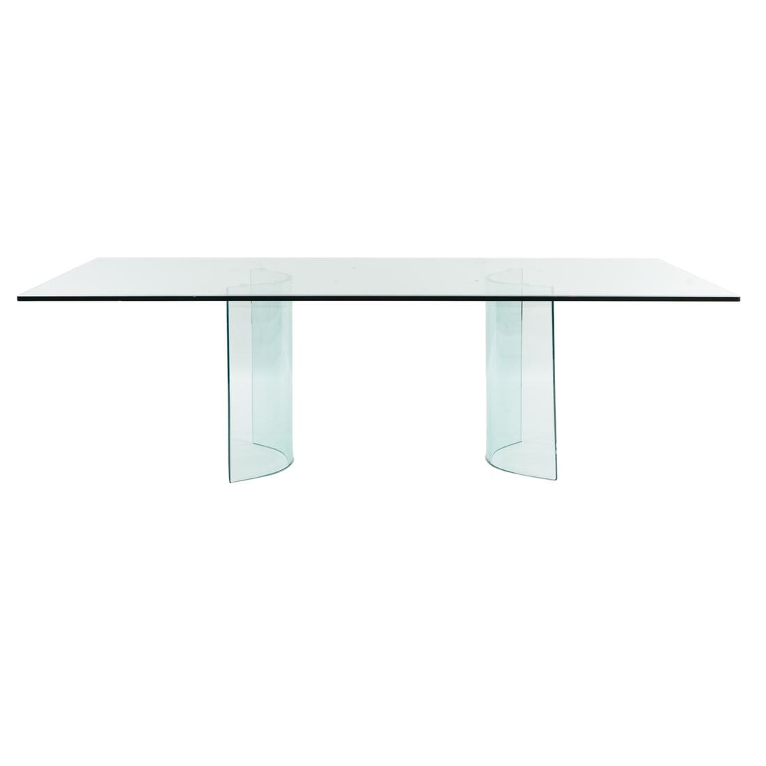 Large Contemporary Glass Dining Room Table (1 of 5)