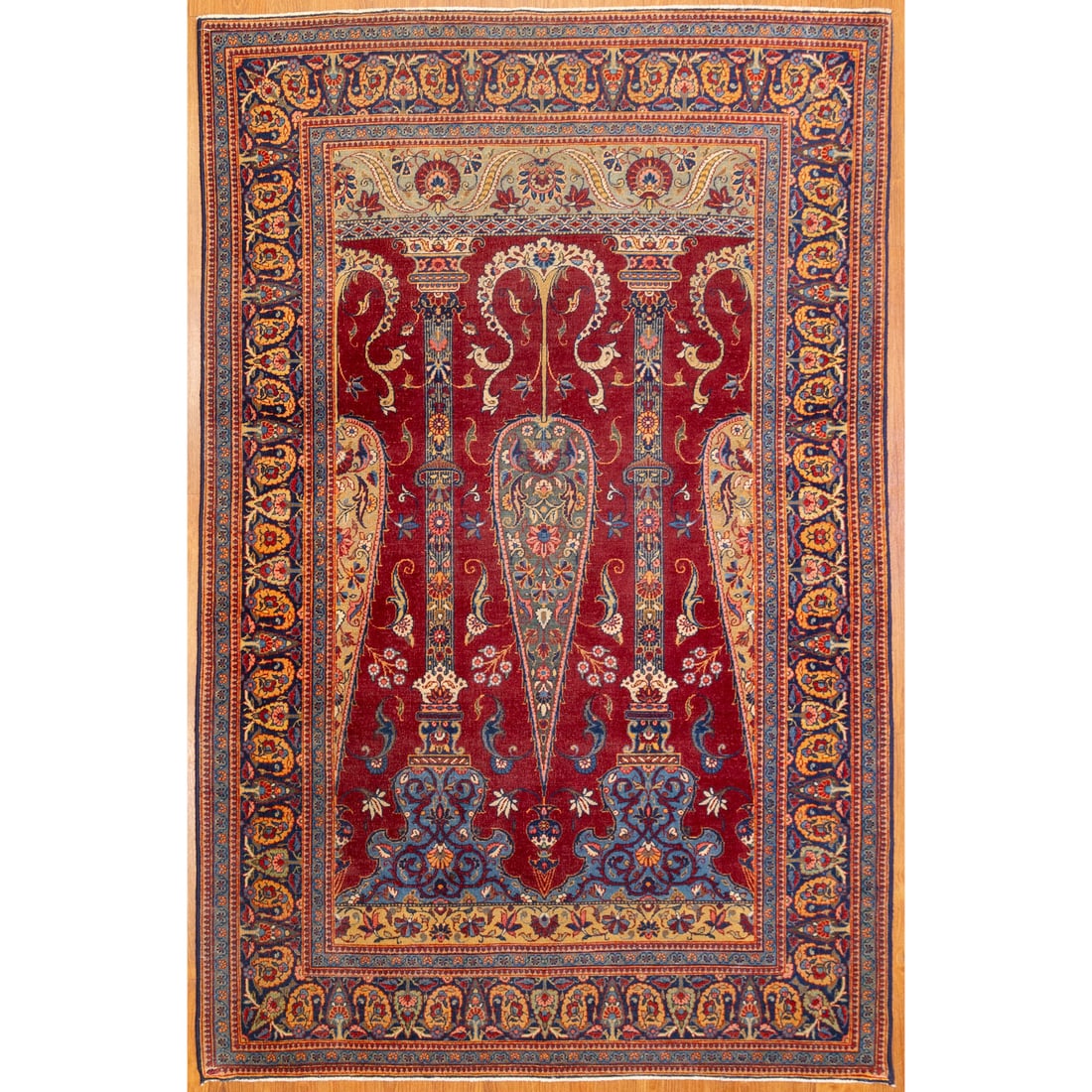 Antique Kashan Rug, Persia, 4.3 x 6.7 (1 of 4)