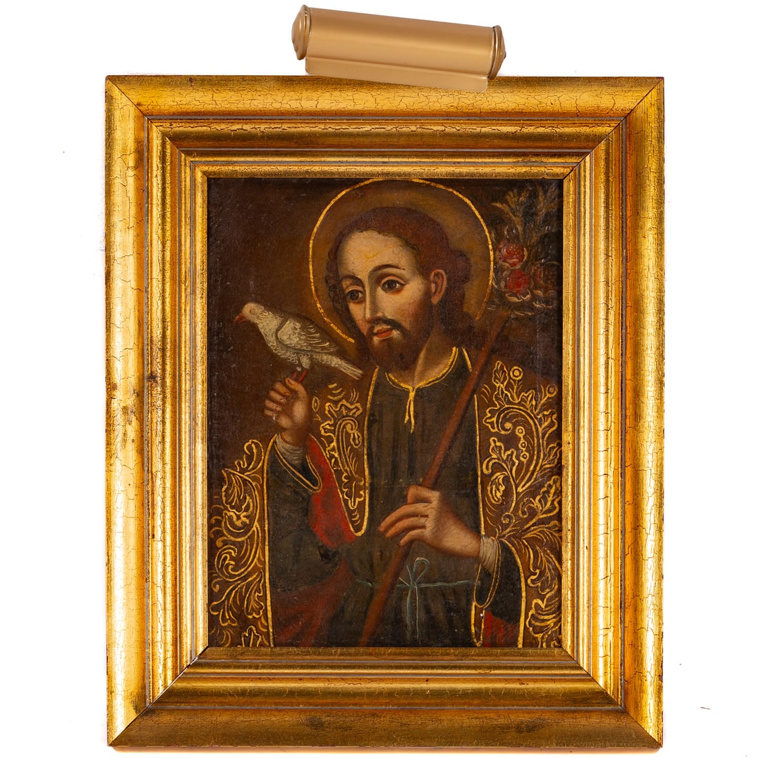 Cuzco School. Saint Joseph, oil (1 of 3)