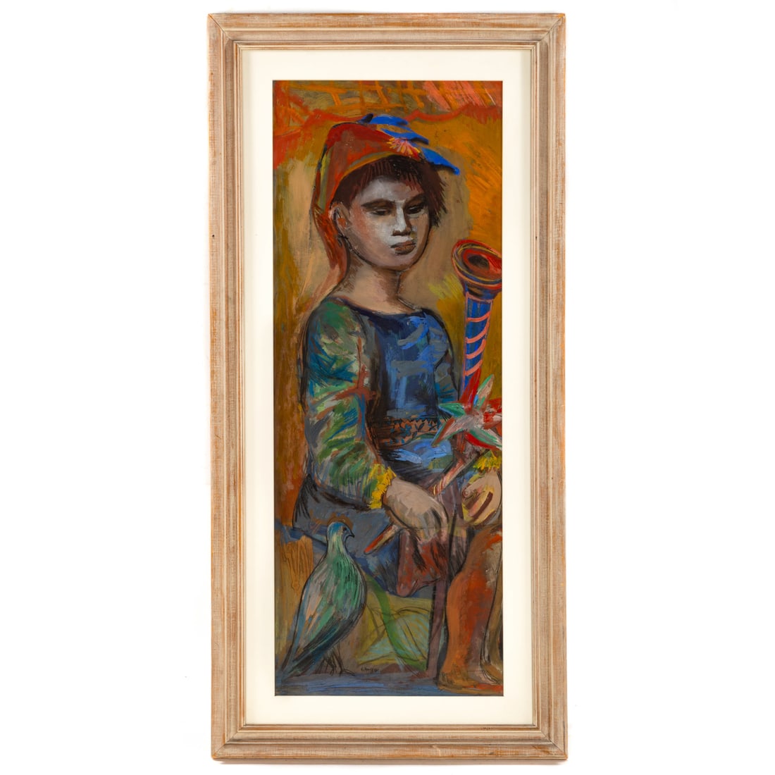 Josef Presser. Girl Standing, mixed media (1 of 4)