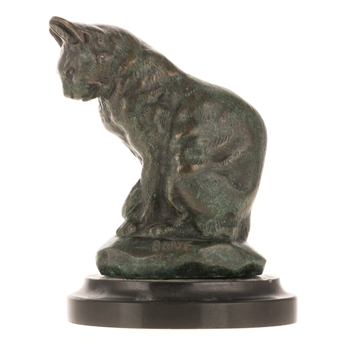 Antoine Louis Barye. Seated Cat, bronze (1 of 5)