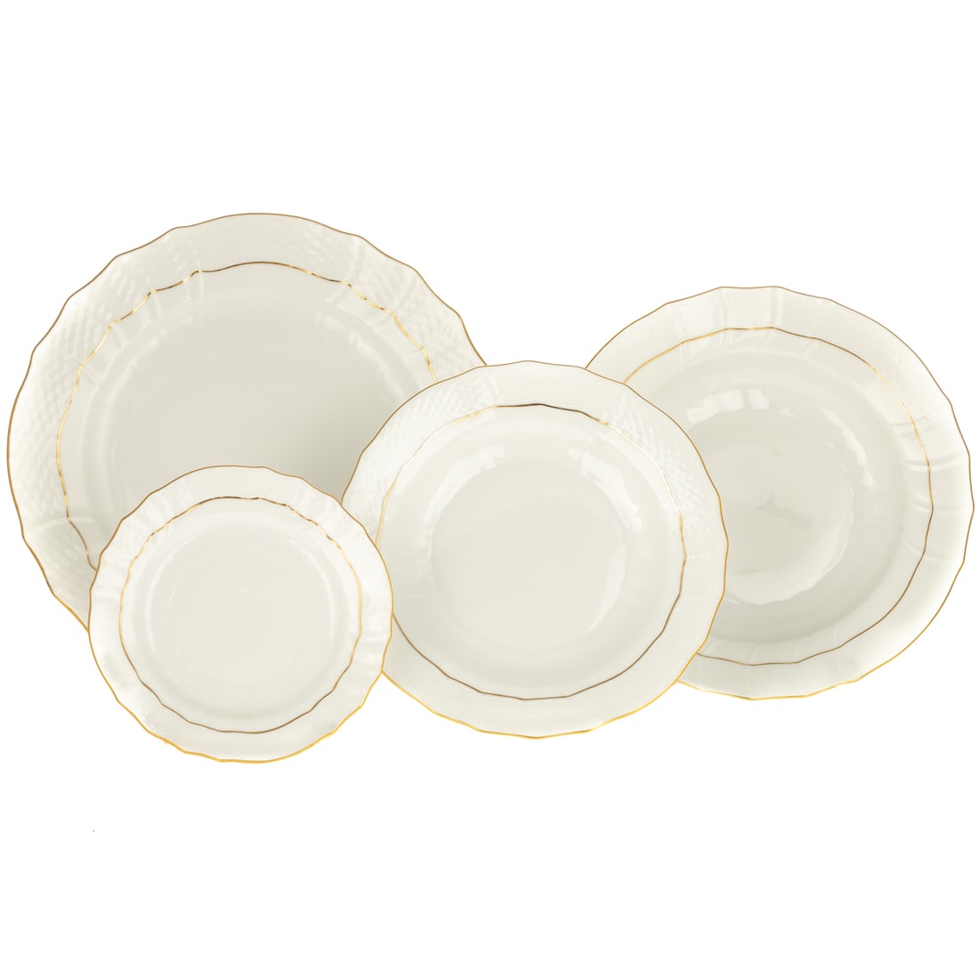 Herend ?Golden Edge? Porcelain Dinner Service (1 of 3)