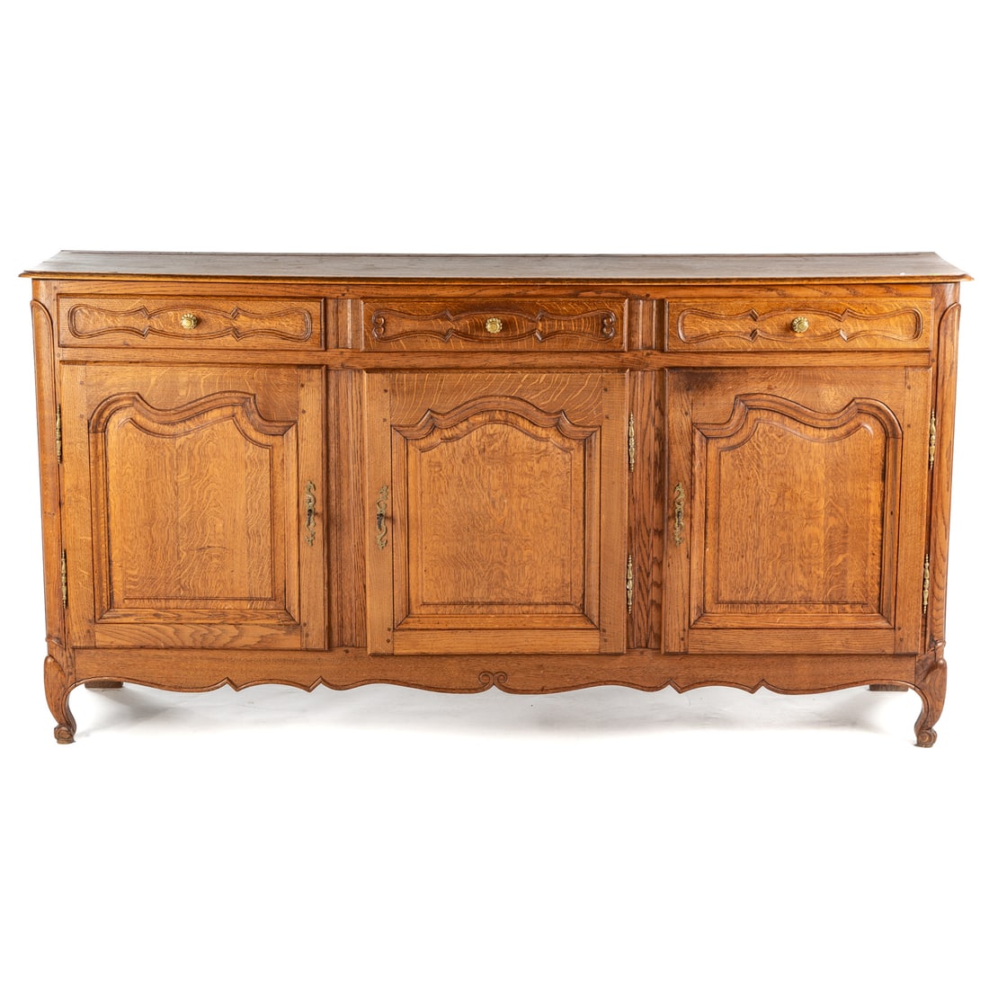 Louis XV Style Oak Buffet Console (1 of 6)
