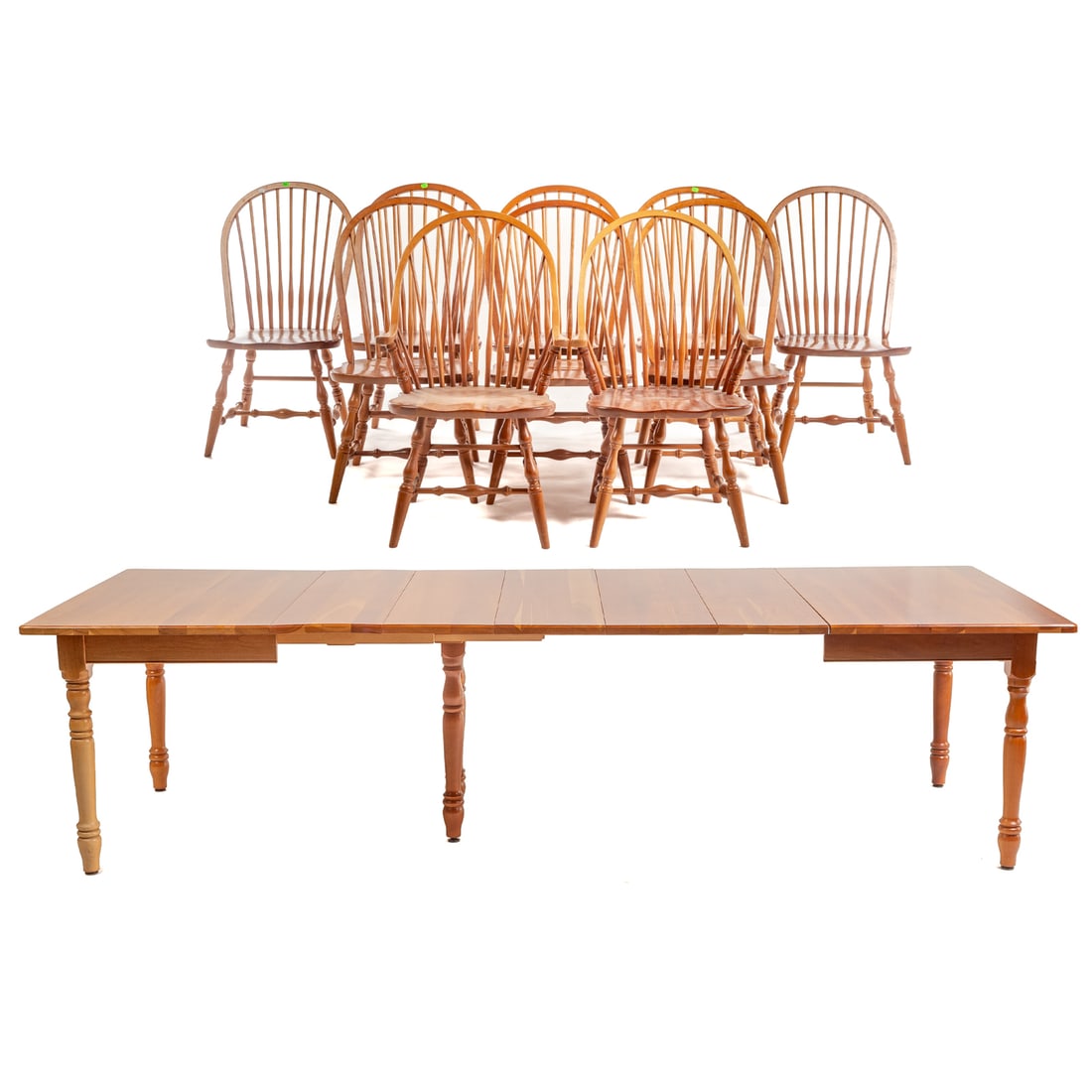 Amish Made Solid Cherry Table & 10 Chairs (1 of 14)