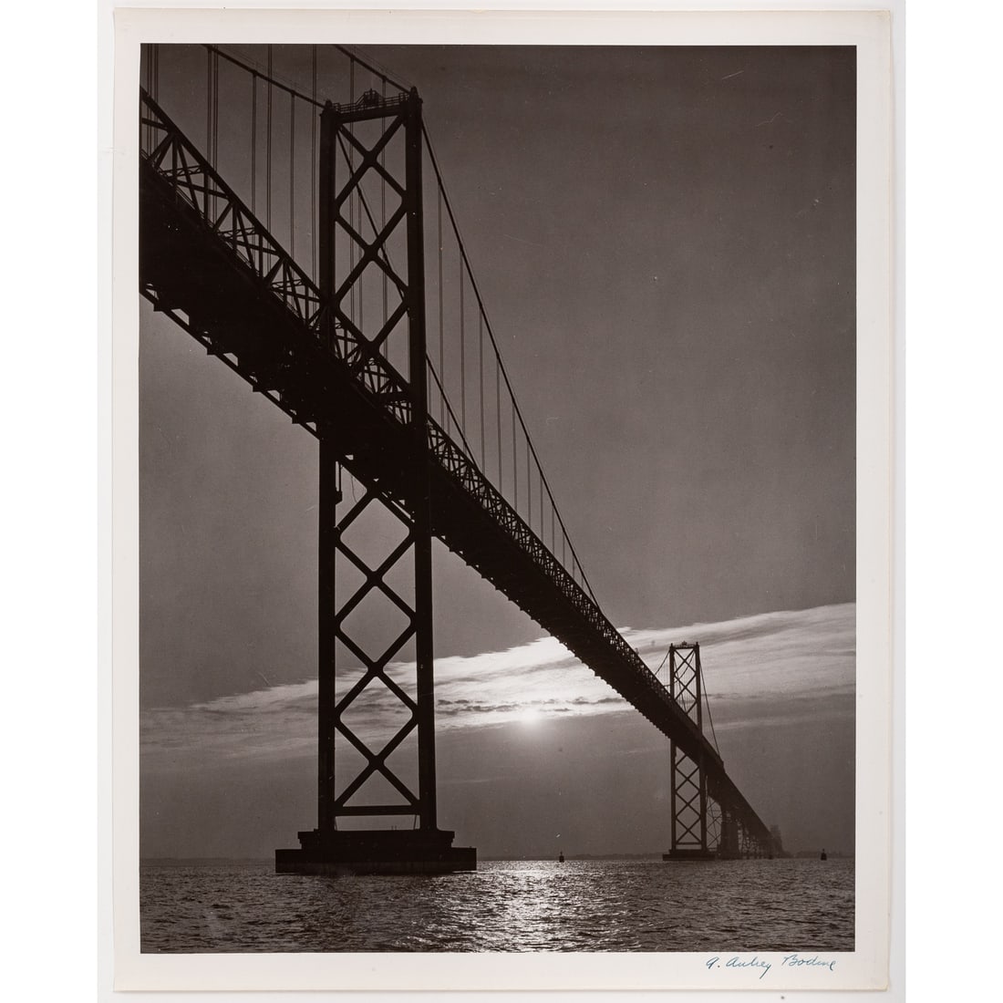 A. Aubrey Bodine. "Chesapeake Bay Bridge," photograph (1 of 3)