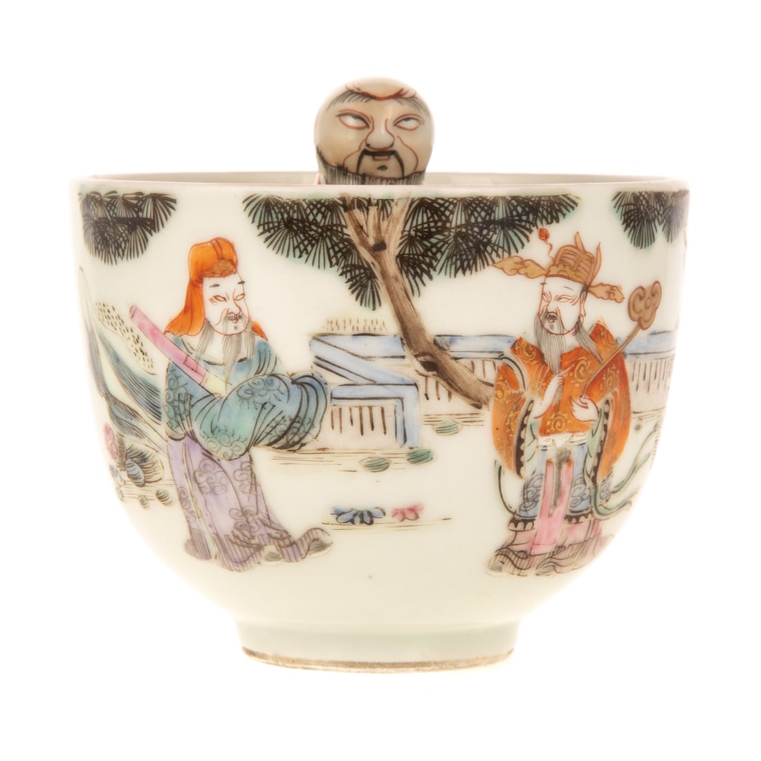 A Chinese Famille Rose Porcelain Trick Cup (1 of 4)