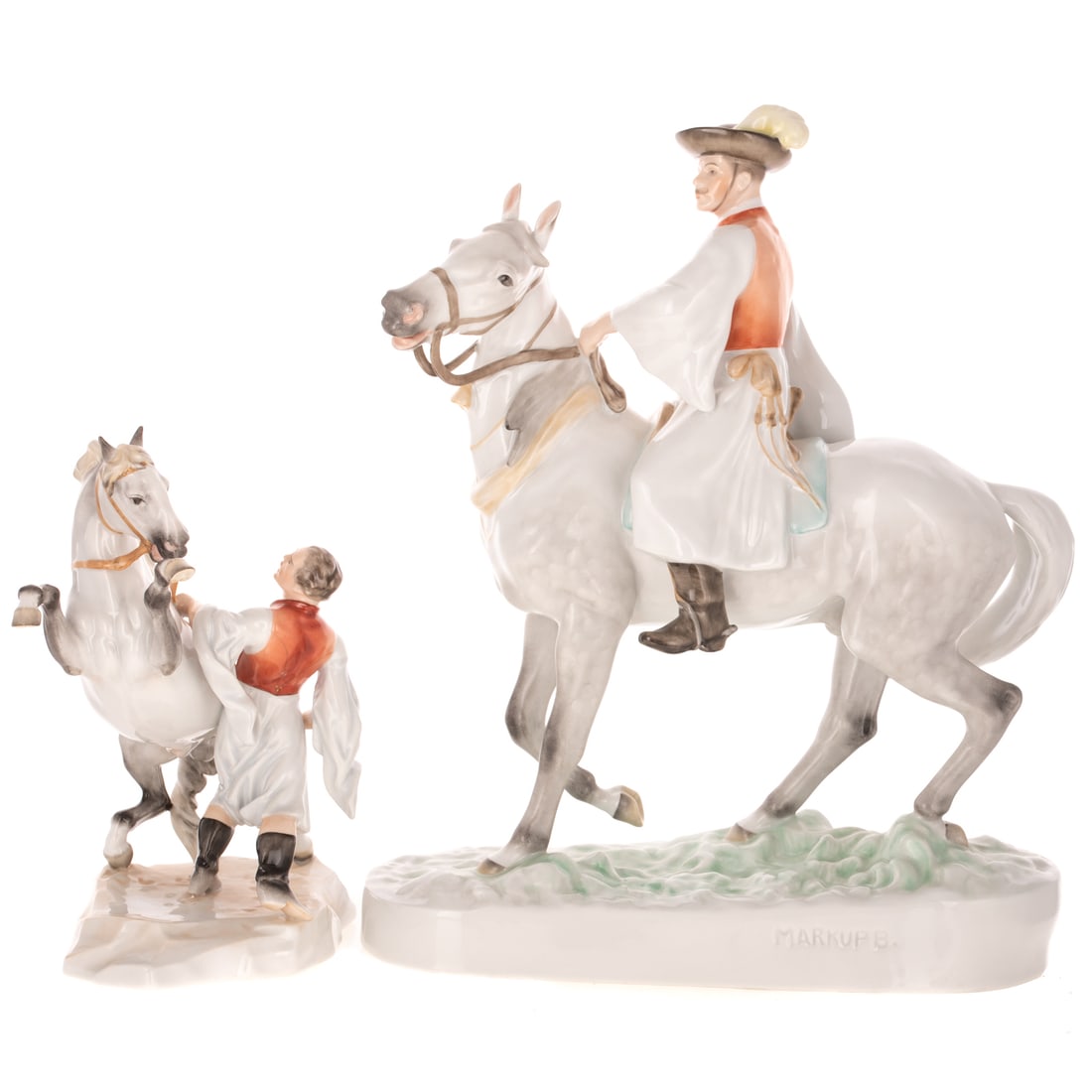 Herend "Rider on Horseback" & "Horse Trainer" Figures (1 of 6)