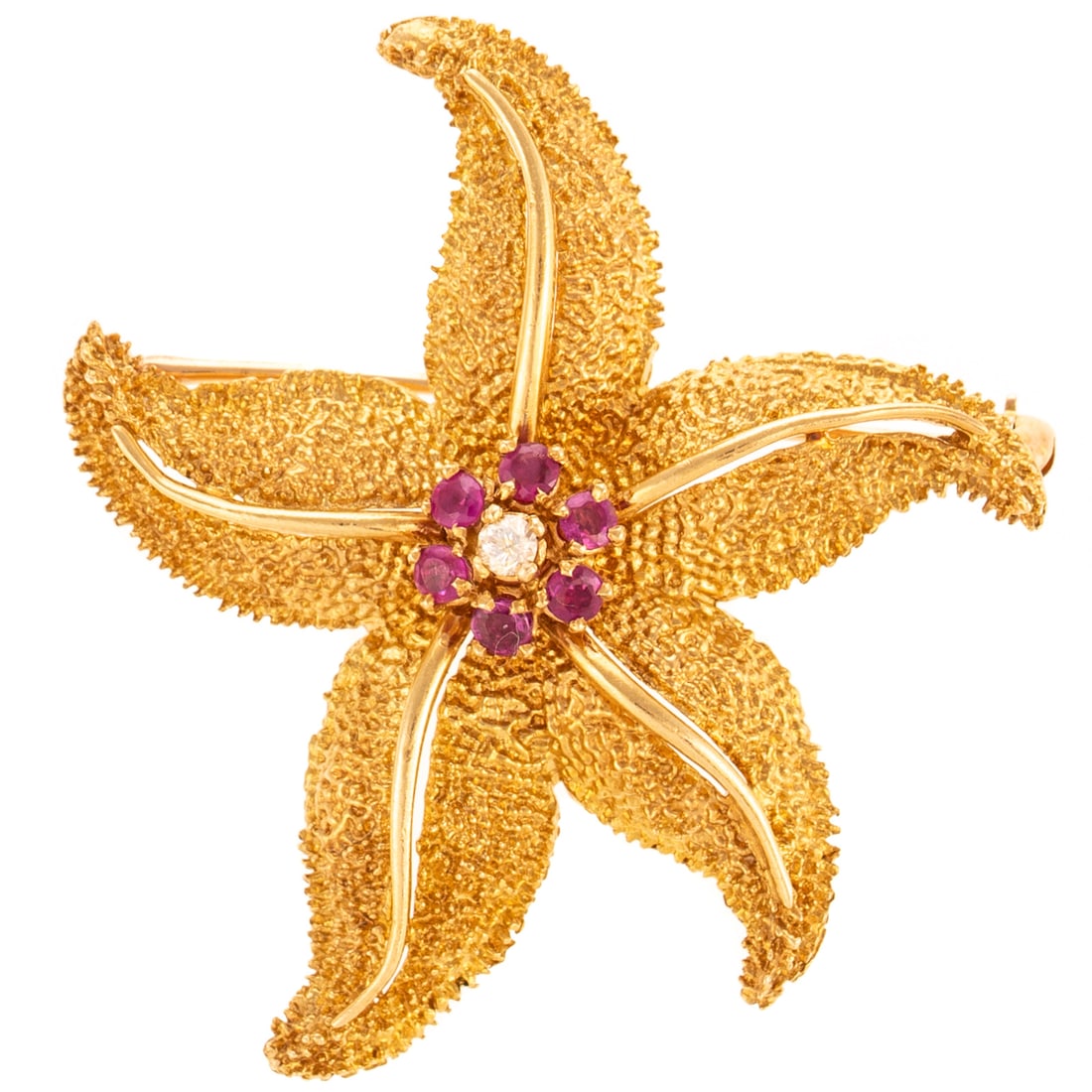 A Hammerman Brothers Diamond & Sapphire Brooch in 18K (1 of 3)