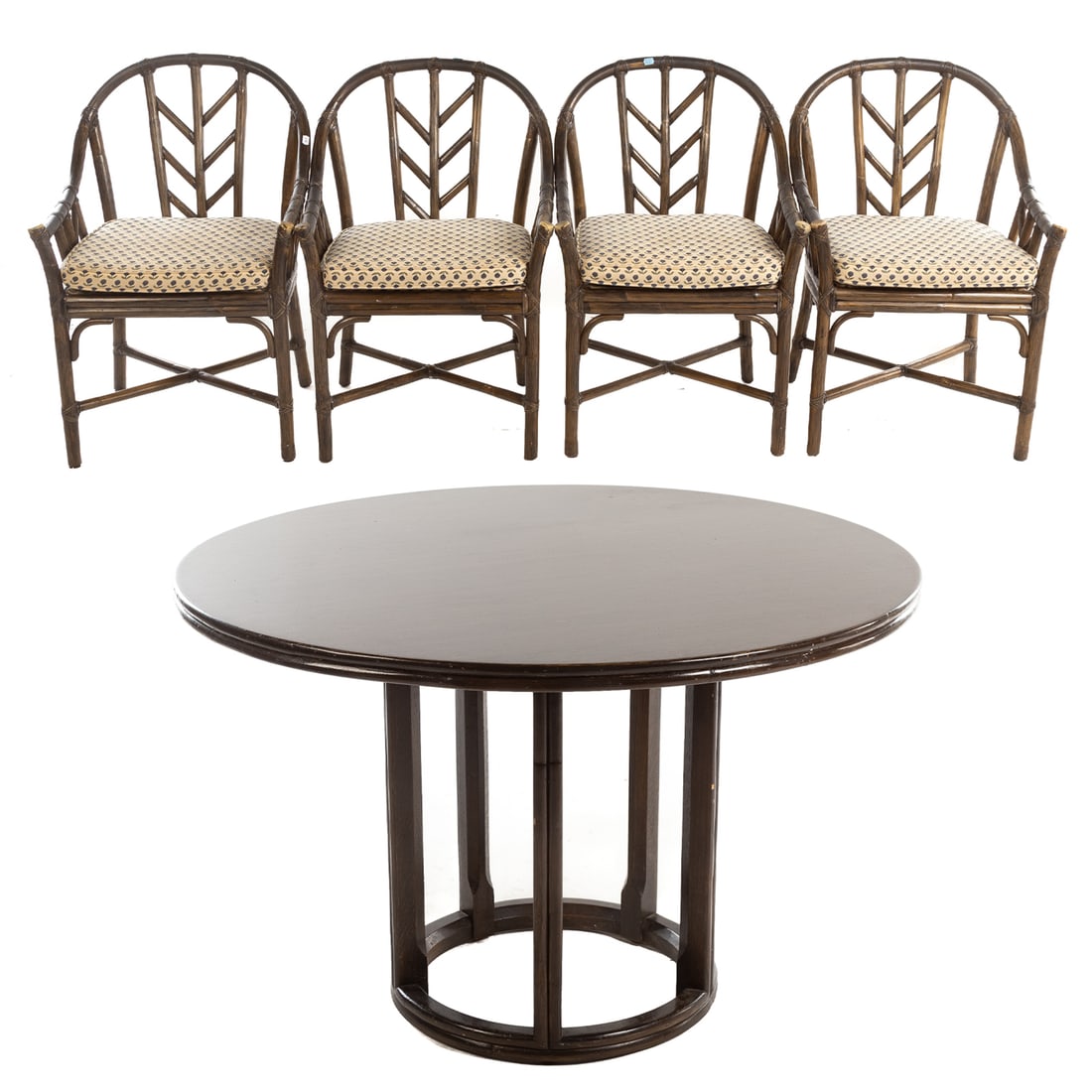 McGuire Patio Table & Four Chairs (1 of 9)