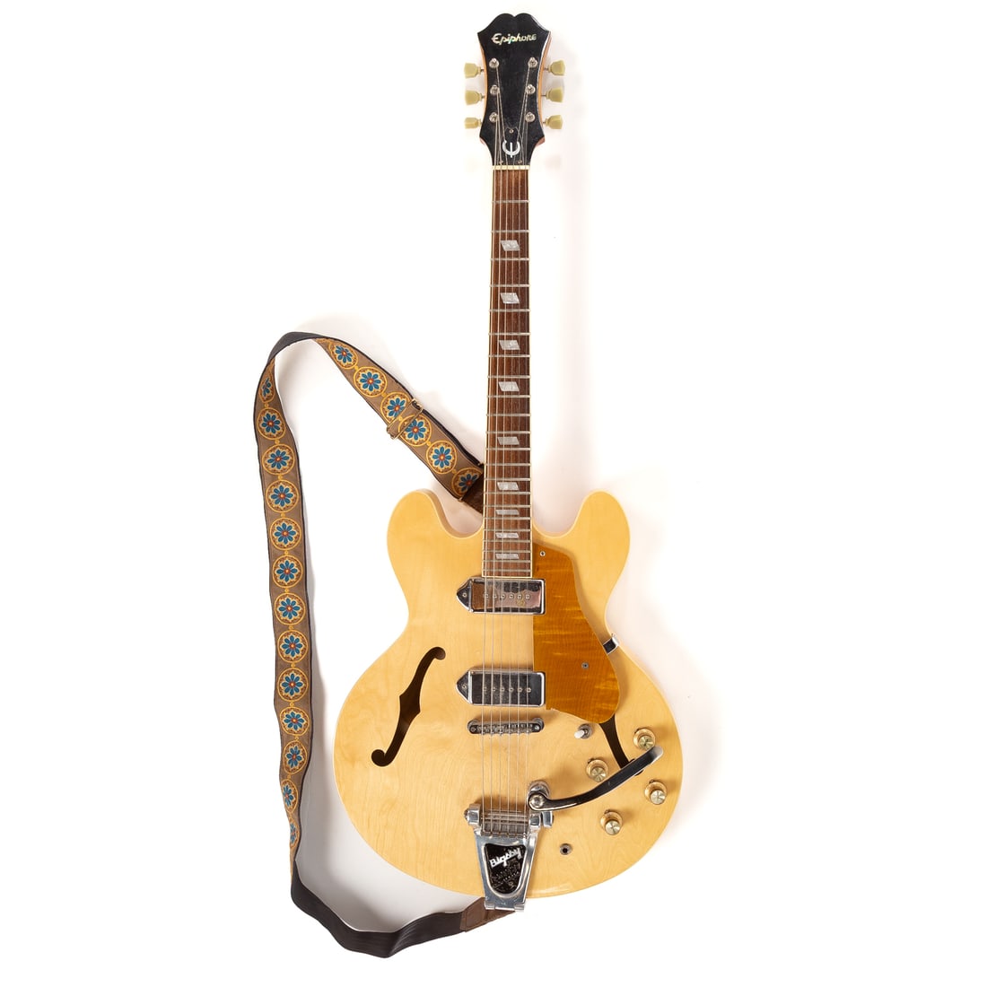 Gretsch 6128T George Harrison Duo Jet Guitar: Serial #: JT03064166, 2003, mahogany body and neck, rosewood fretboard, black finish; electronics have been tested, and are functioning