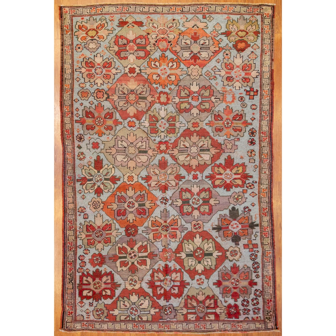 Semi-Antique Oushak Rug, Turkey, 4.5 x 6.7 (1 of 3)