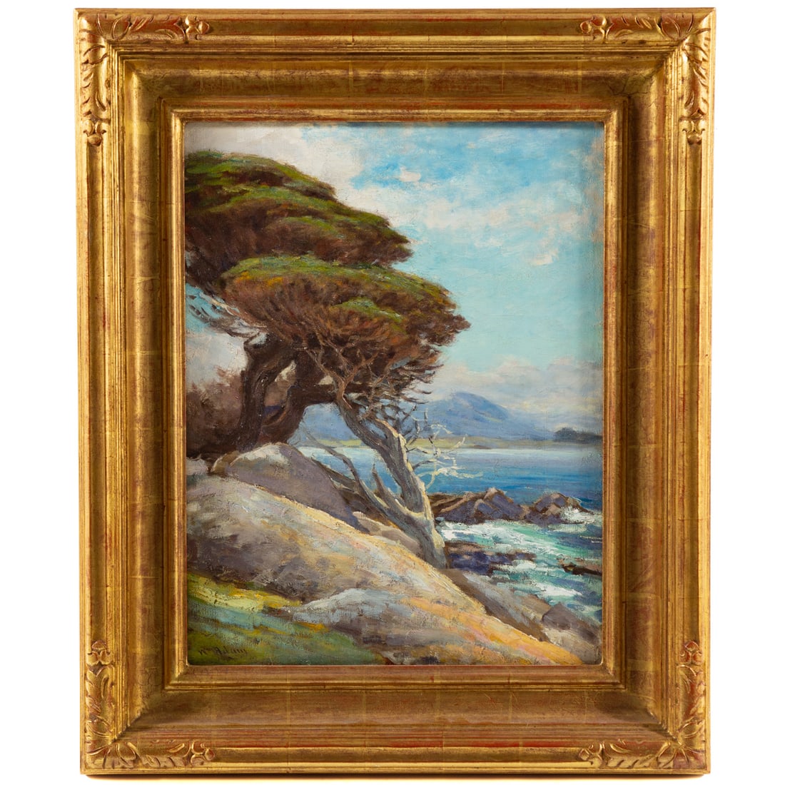 William C. Adam. "Cypress, Carmel Coast," oil (1 of 5)