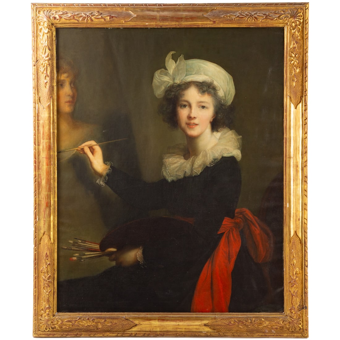 After Elizabeth Vigee-LeBrun. Self Portrait, oil (1 of 6)