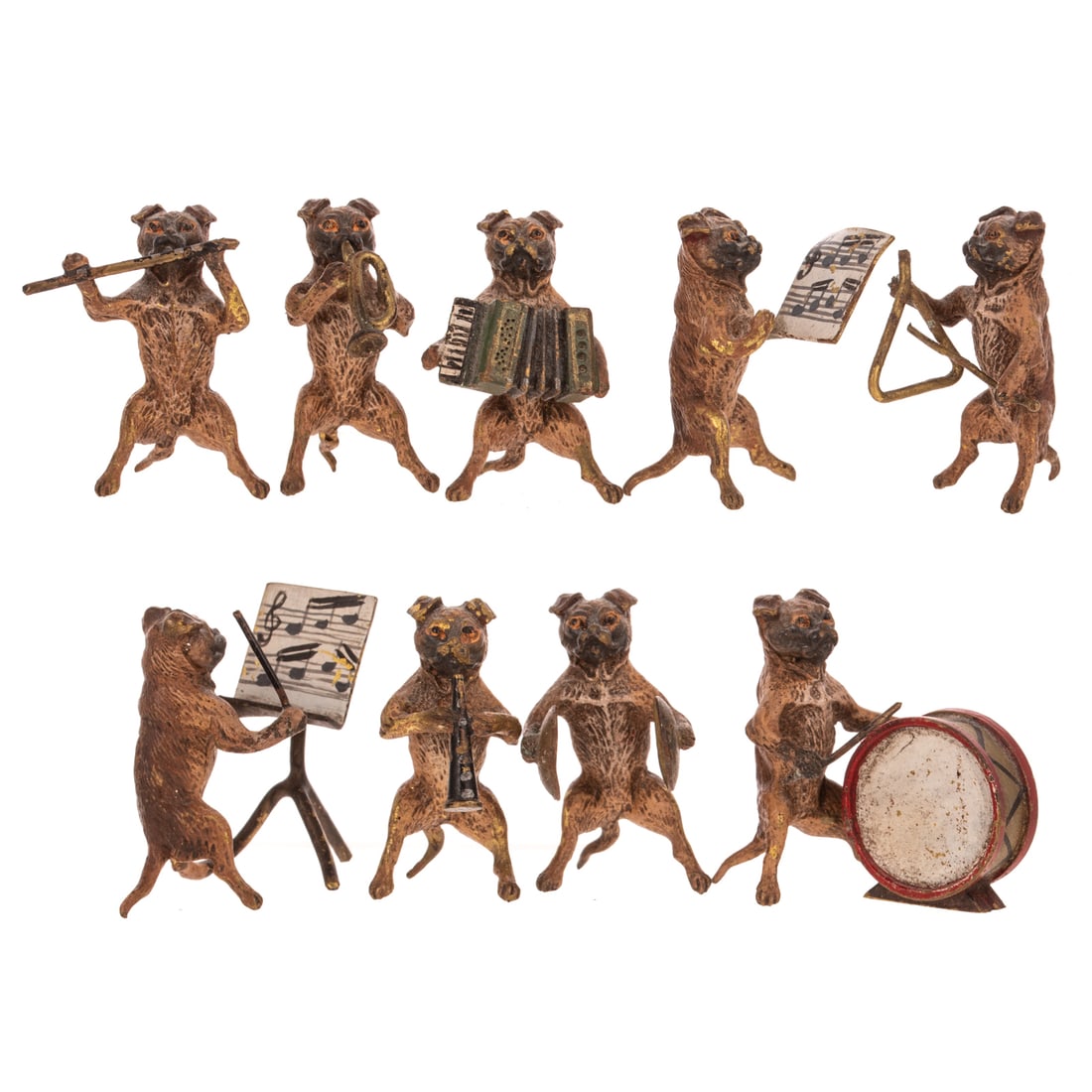 Vienna Cold Painted Bronze Dog Band (1 of 3)