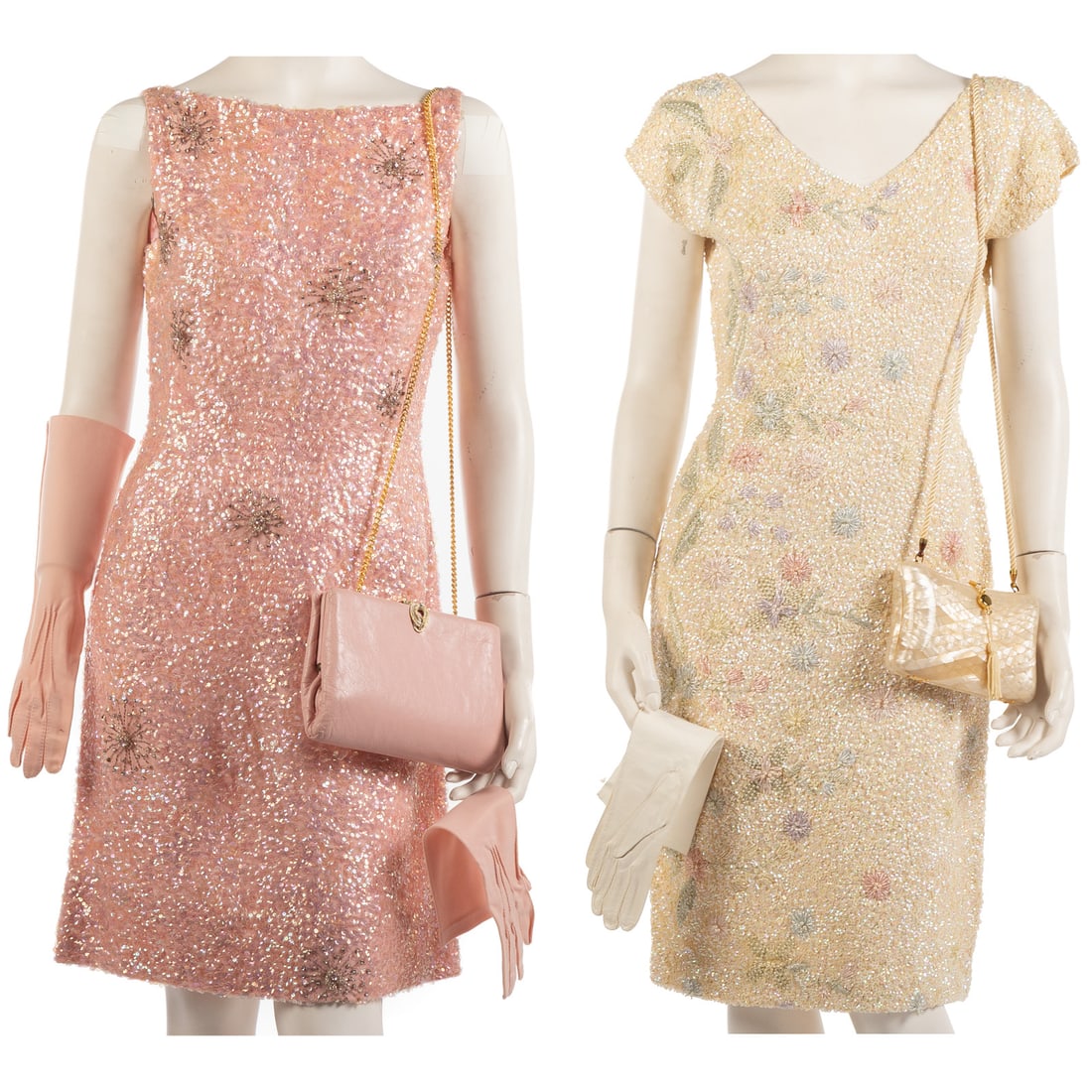 Two Sequin Dresses, Bags, Gloves & a Hat (1 of 16)