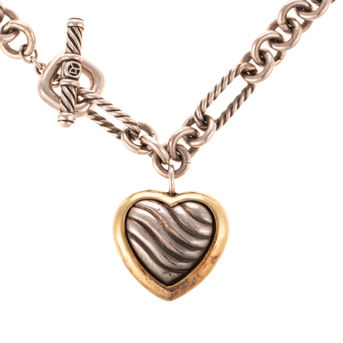 A David Yurman Figaro Heart Necklace in Sterling Silver (1 of 5)