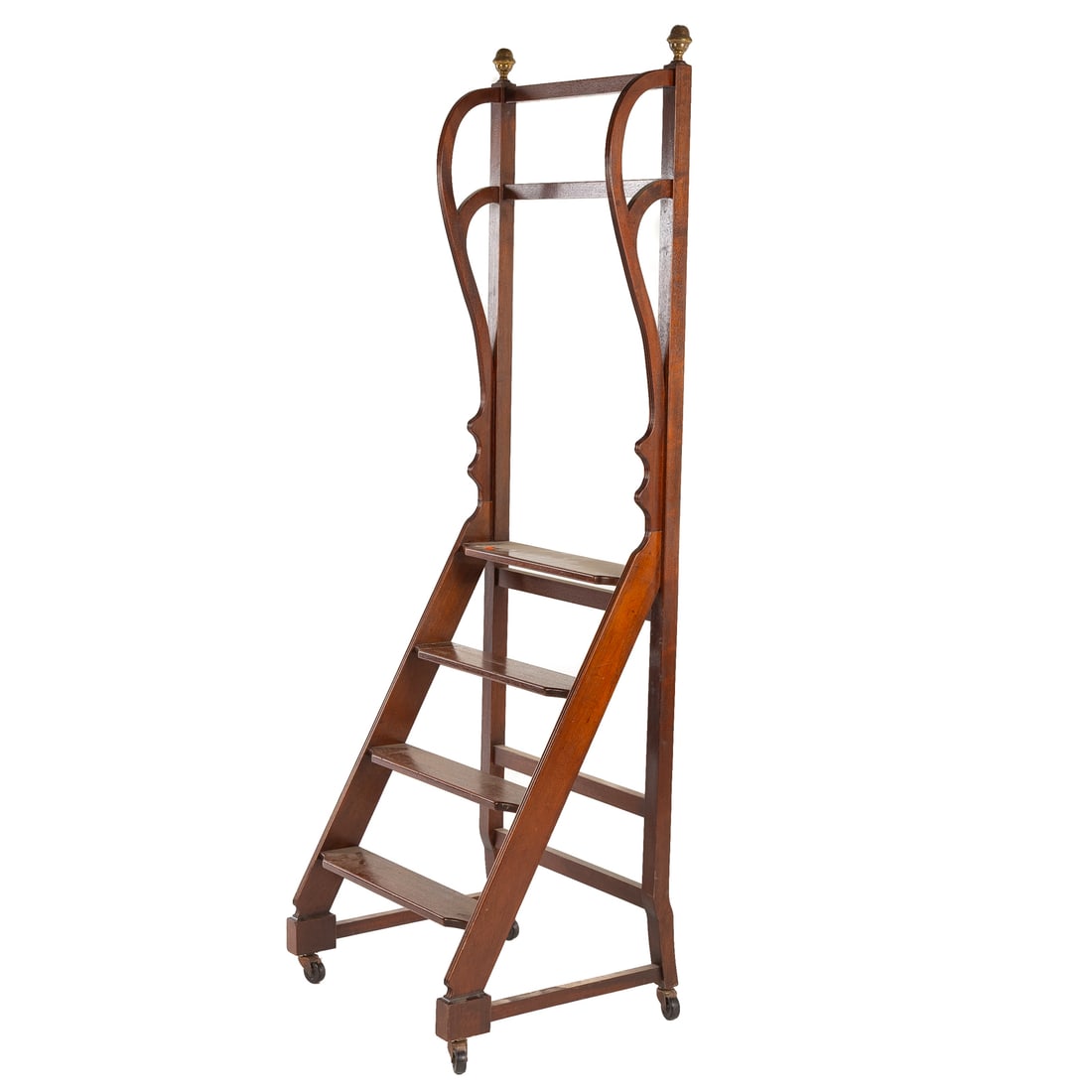 Georgian Style Mahogany Library Steps (1 of 3)