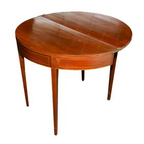 Hepplewhite Style Mahogany Inlaid Games Table (1 of 5)