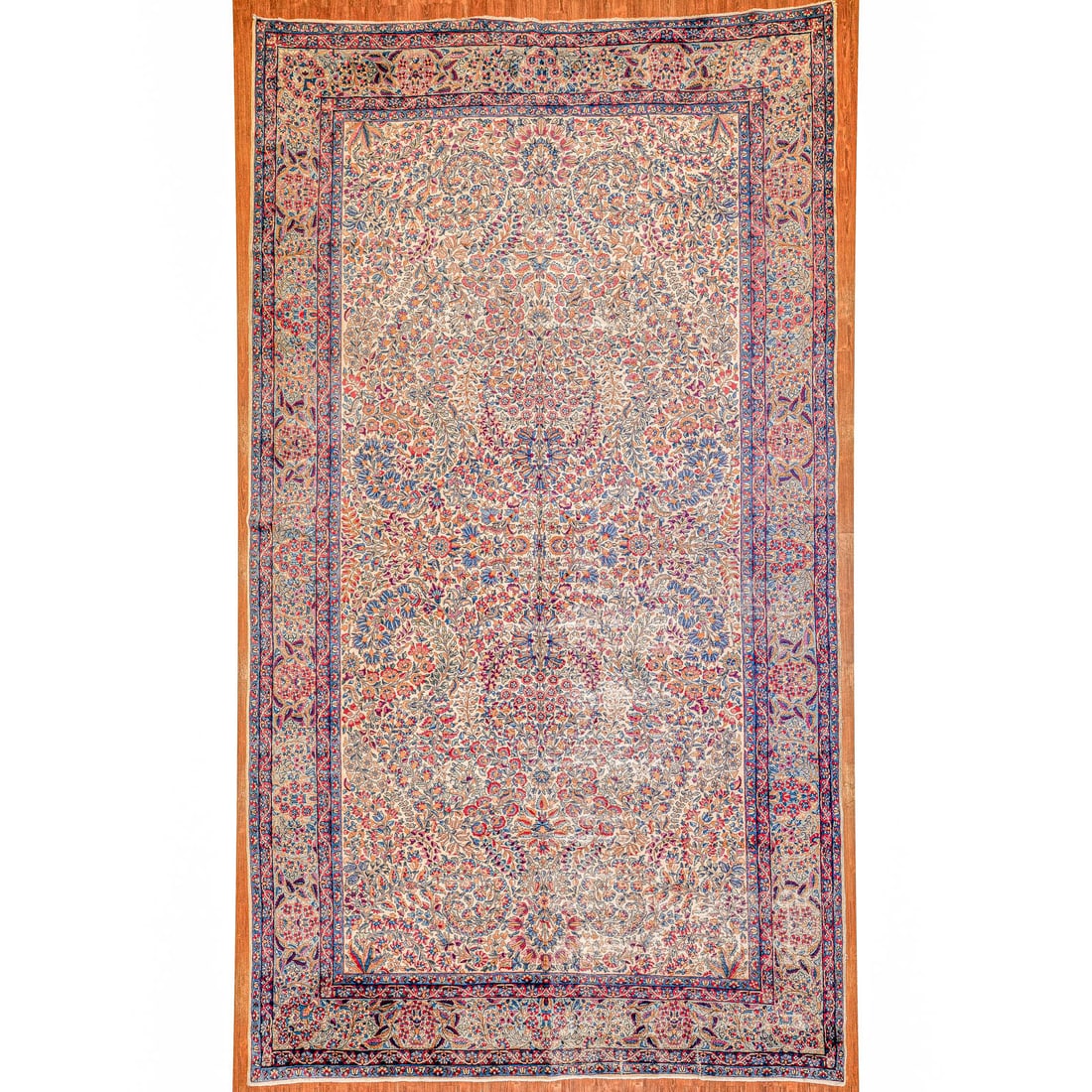 Antique Lavar Kerman Rug, Persia, 9.9 x 17.9: Second quarter, 20th century, hand-knotted, wool pile